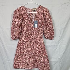 Universal Thread Pinks and White Mini Dress Womens Size 2 (W313)